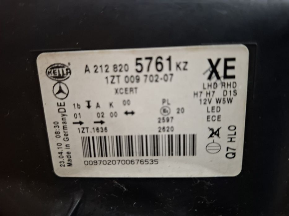 Ляв фар Мерцедес W212  2009/  2013 Би ксенон