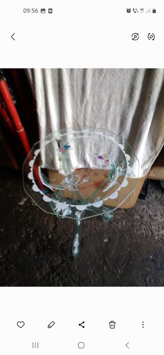 Masa din sticla anii 60