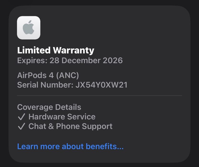 Слушалки AirPods 4 с ANC