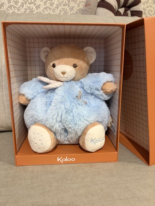 Ursulet de plus, Kaloo, Patapouf, albastru, 17 cm