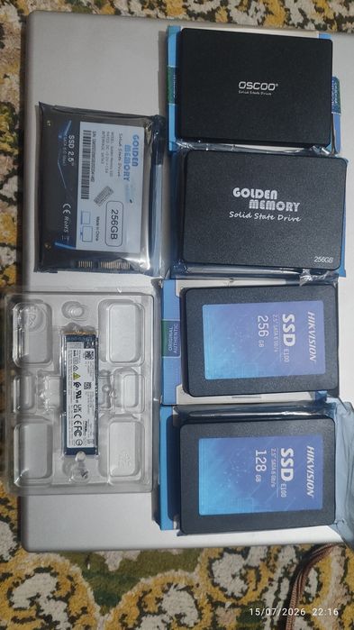 SSD 120/128/256 har xil turdagi ssdlar