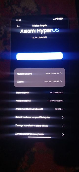 Redmi note 14 arzon narxda