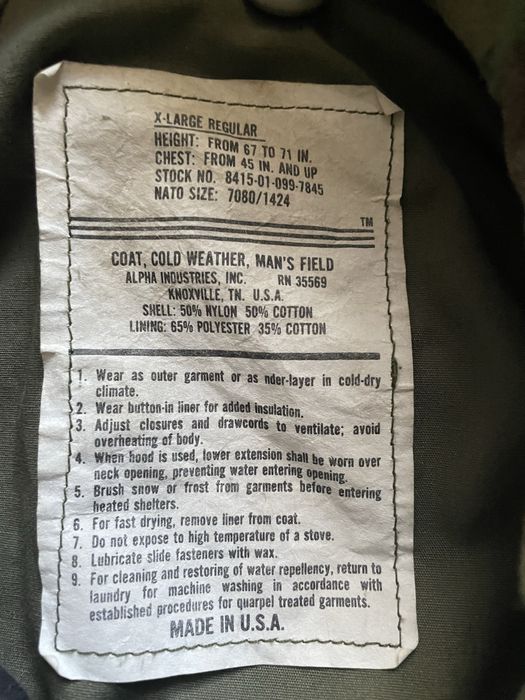 Harkila Alpha Industries M 65 USA ловно яке рибарско