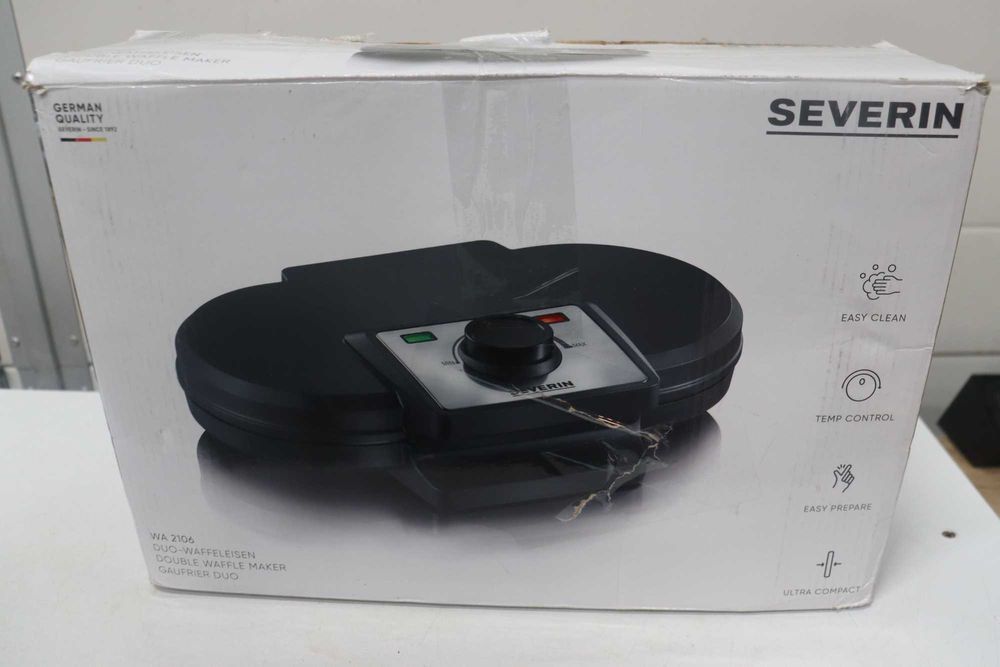 Гофретник Severin Double Waffle Maker, леко спуката и залепена дръжка