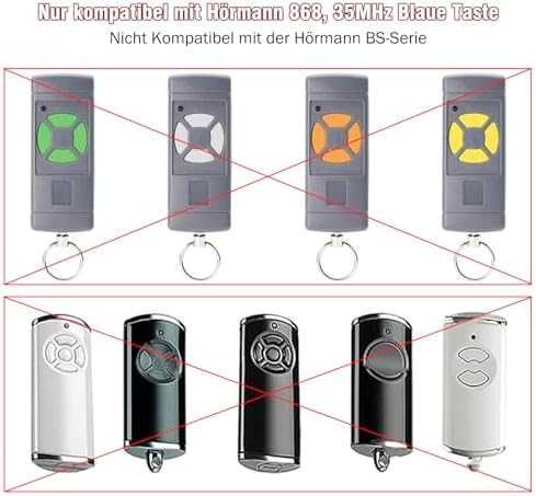Дистанционно за гаражна врата 868MHz съвместимо с Hörmann