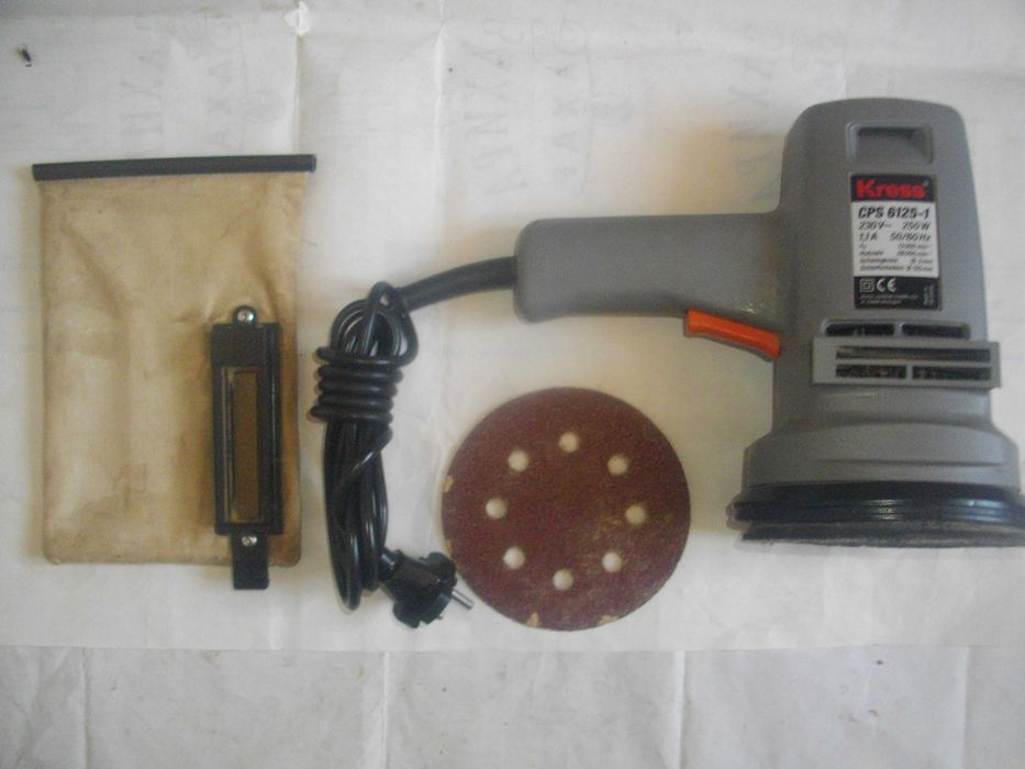 Немски Ексцентър виброшлайф KRESS Зарядно 12V Уред лепене със силикон