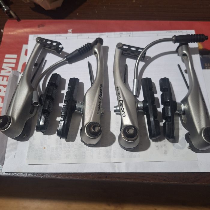 Frâne v-brake Shimano Deore, Roata oata fata Crosser disc, roata 28 si 26 fata dinam in butuc