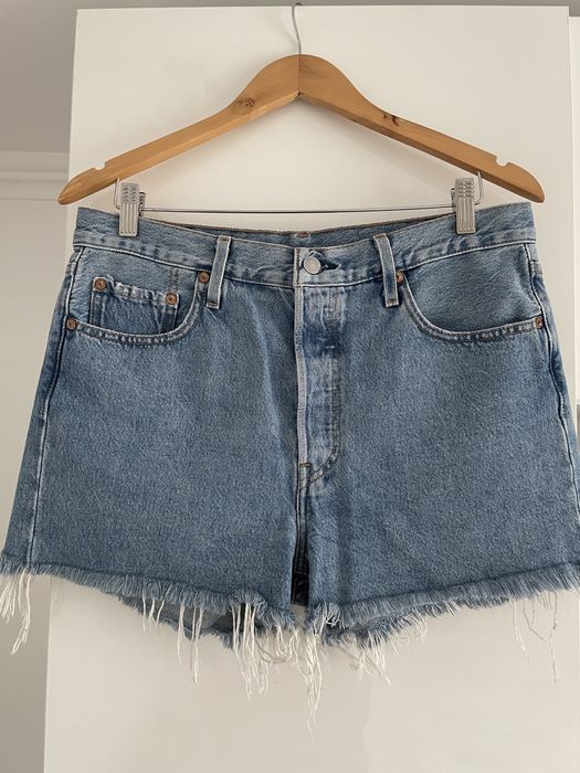 Blugi scurti LEVIS bumbac masura 29 albastru deschis/albastru inchis