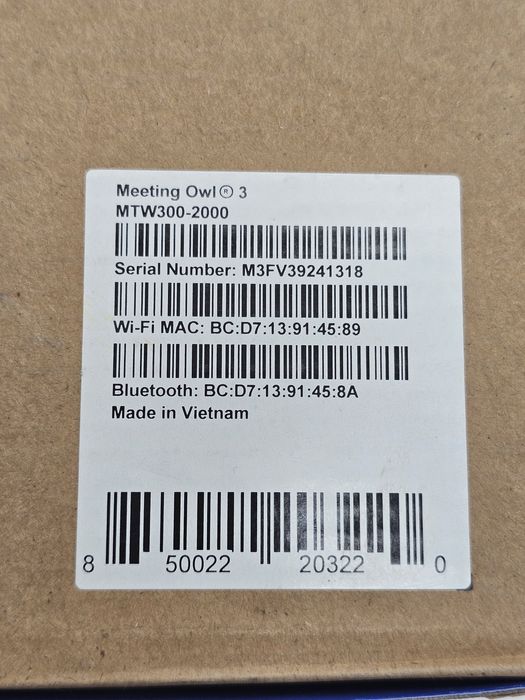 Sistem videoconferinta OWL LABS MTW300-2000, Meeting Owl Pro, 360°