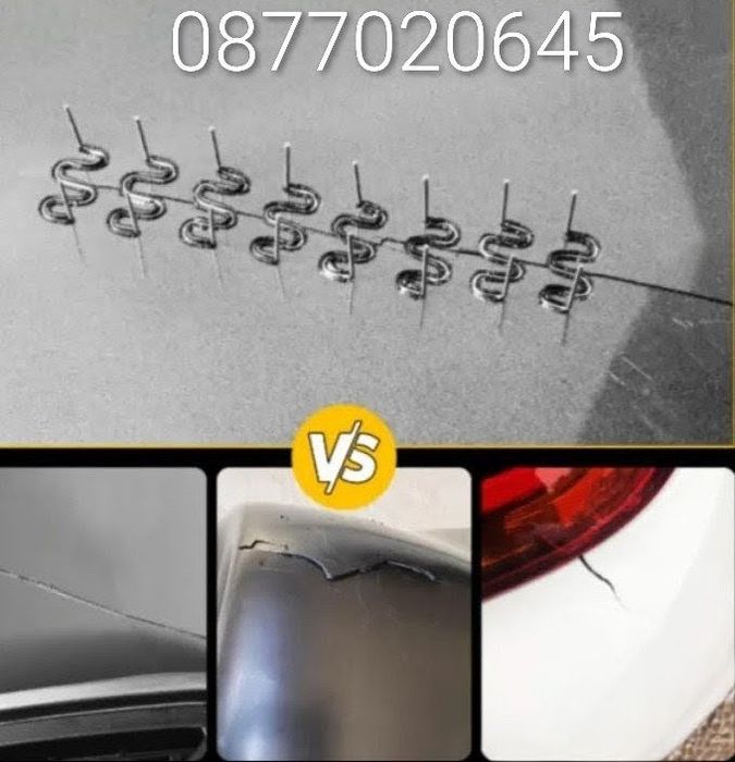 50W Поялник пистолет за лепене на пластмаса броня с 200 бр скоби инст