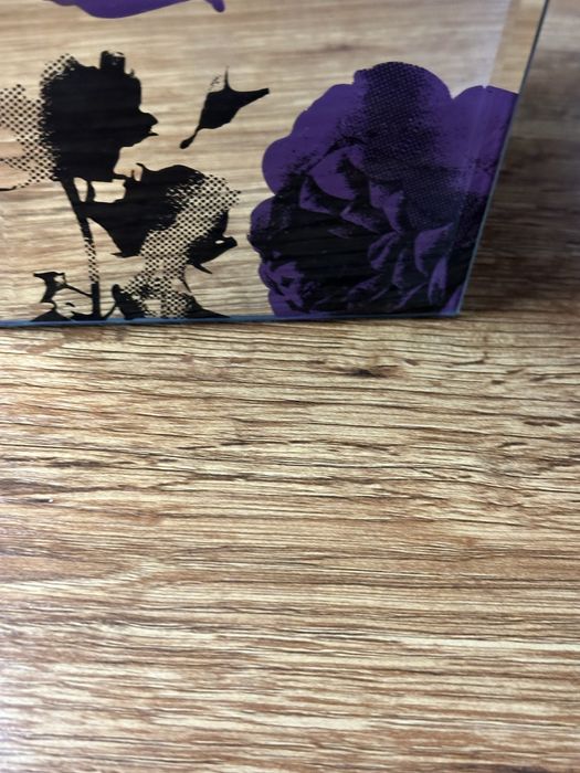 Оригинална английска кутия за бижута с три чекмеджета . Стъкло и кадиф