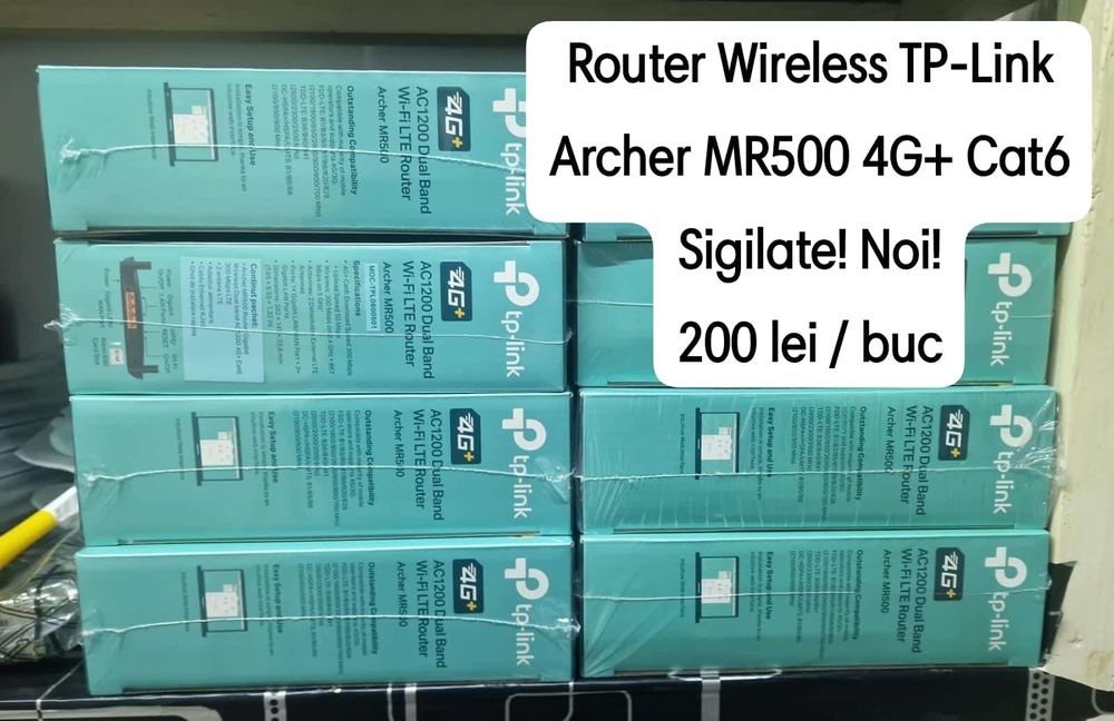 Router Wireless TP-Link Archer MR500 4G+ Cat6, AC1200