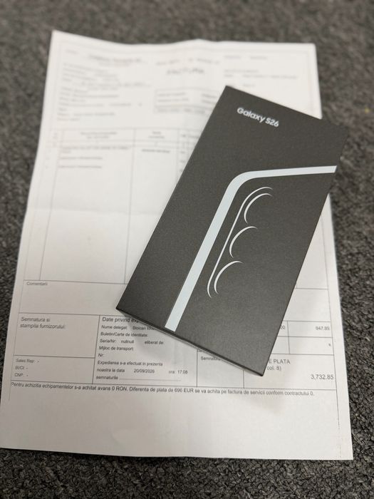 Oferta !! Samsung s26 256 gb SIGILAT ! Factura si garantie 24 luni ! Liber in orice retea !