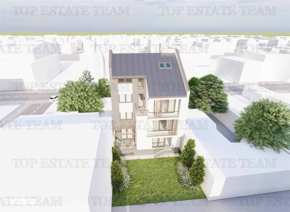 Vanzare apartament 3 camere parter cu gradina 80 mp,  bloc nou, zona p