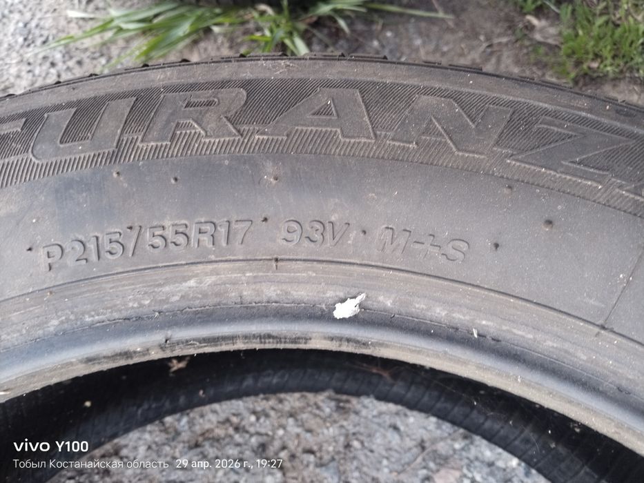 Шины BRIDGESTONE размер 215/55/17