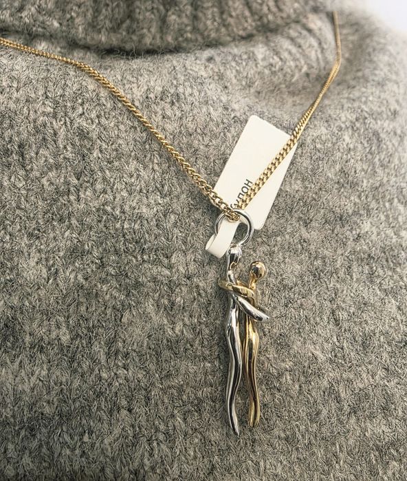 Золотой кулон "Вечная любовь"