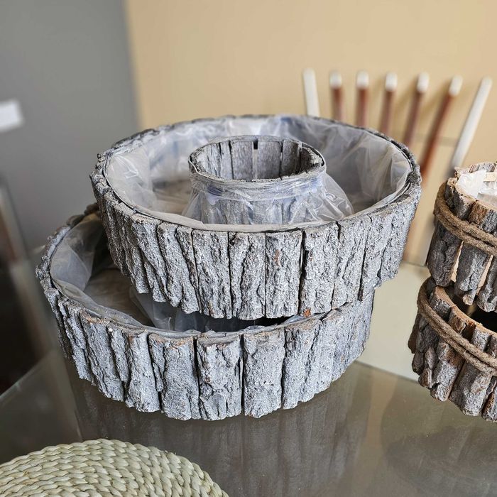 Дървени съдове кошници