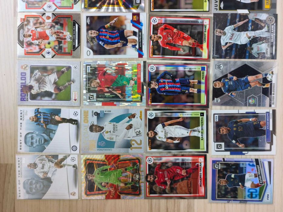 Футболни карти Panini, Topps Barcelona,Real Madrid, Messi,Ronaldo и др