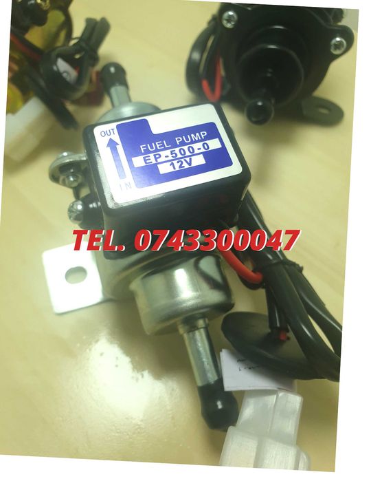 Dispozitiv Pompare Electrica 12V Universala Potrivit Pentru Combustibil, Tensiune 12V Utilizare Practica Vehicul Instalare -Scula Echipament Lucru Ate