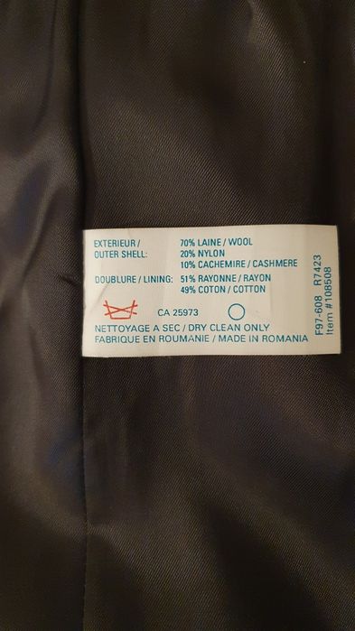 Palton bărbătesc din lână