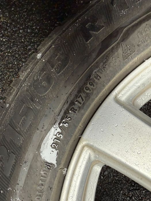 Jante 17 inchi Audi Q3 cu anvelope de iarnă 215/55 R17