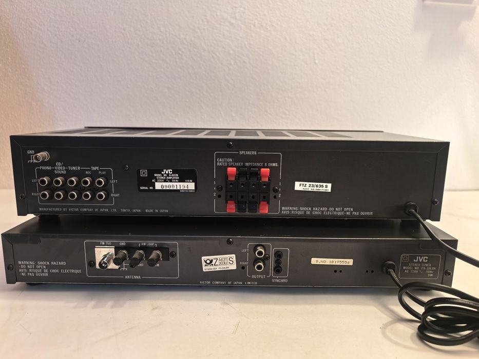 Amplificator JVC RX 150BK si A GX2B deck TD W10XG tuner  FX 33LBK