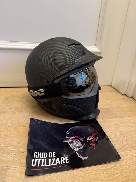 Casca Schi si Snowboard Ruroc Full-face Carbon Fibre, Marimea S