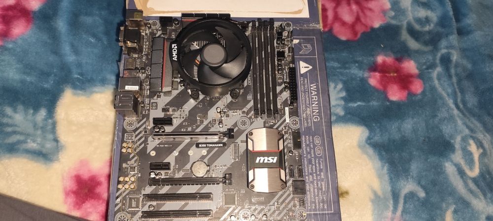 Kit PC MSI B350 Tomahawk + Ryzen 5 1500X + Cooler – Funcțional