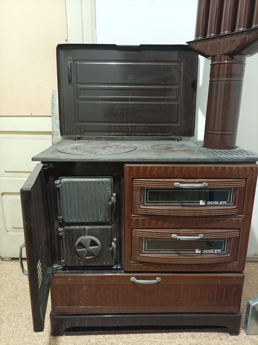 Печка за дърва с две фурни