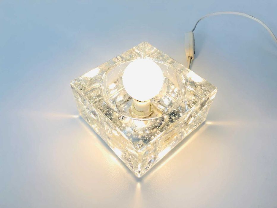 Aplice lampi Muller Zimmer ice glas cristal Germania anii 1970 pereche