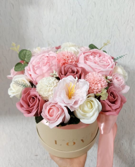 Мыльные розы цветы букеты