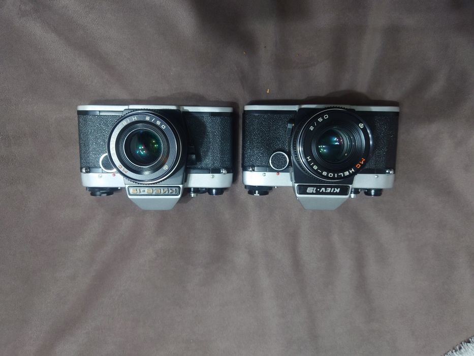 SLR  Kiev 19 cu obiectiv Helios 81 h nikon mount