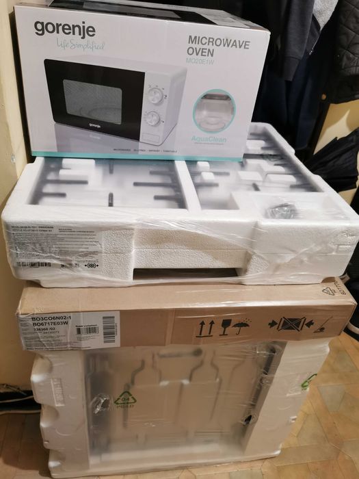 Vând plită pe gaz, cuptor electric și cuptor cu microunde GORENJE, noi