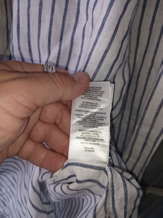 Polo Ralph Lauren cămășa din in bărbătească masura XL slim fit