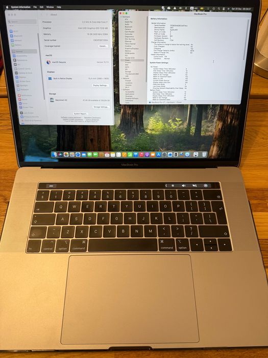 MacBook Pro 15" model A1990