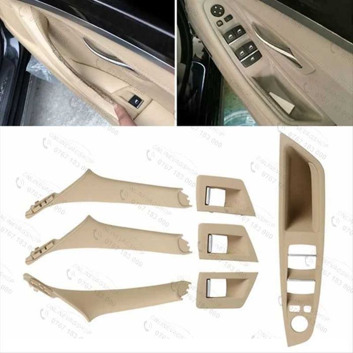 Set manere interior Bmw Seria 5 F10,F11 negru, bej, oyster, gri, red