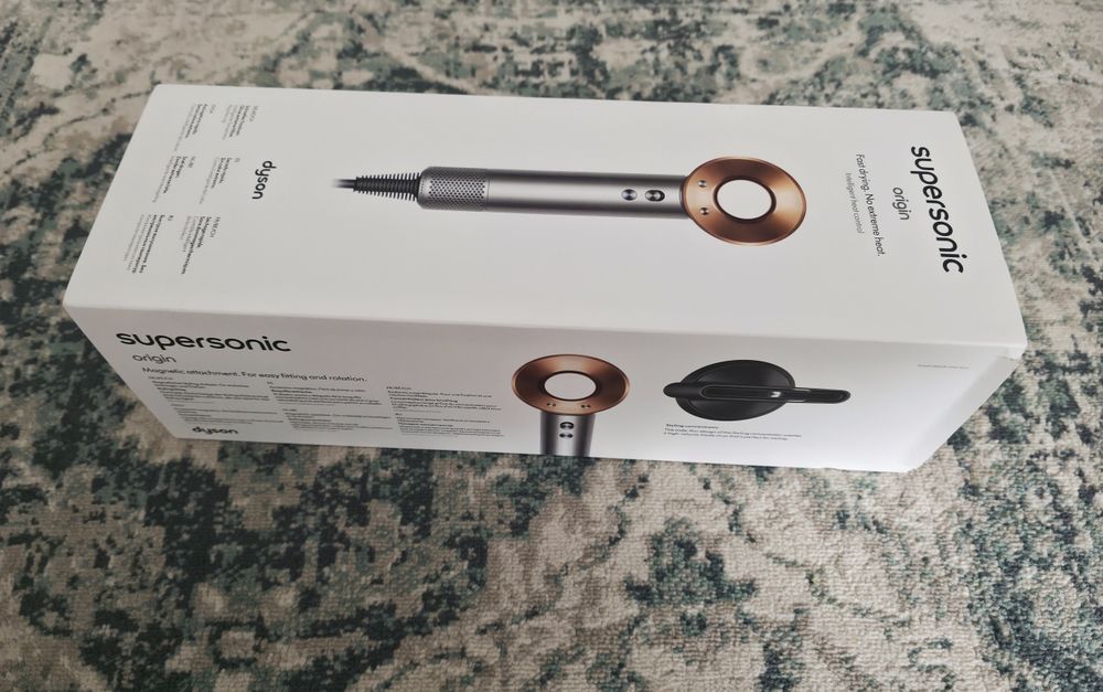 Uscator de par Dyson Supersonic HD07 Origin, Nichel-Cupru – Nou, cu garanție