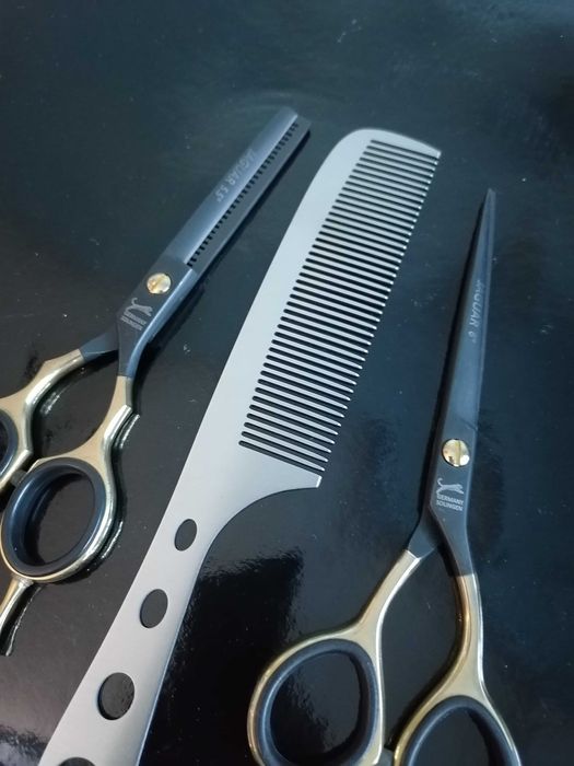 Set Foarfeci profesionale jaguar de tuns filat pieptăn 6