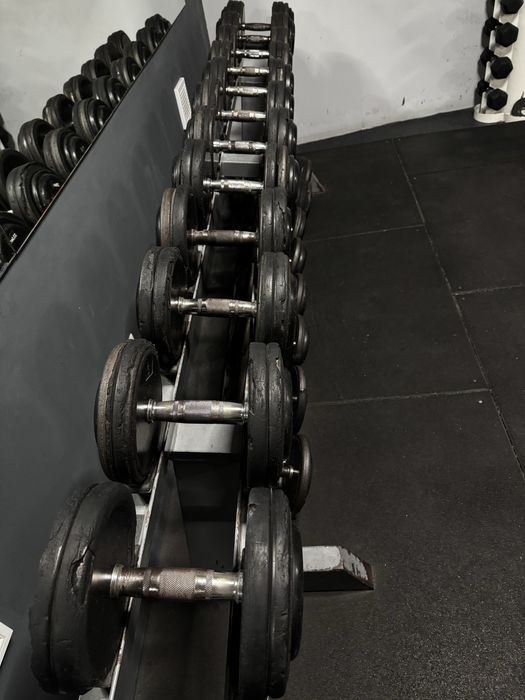 Комплект дъмбели 12.5-40кг gym80