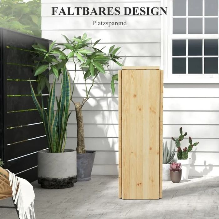 Outsunny маса за пикник, външна сгъваема маса, до 20 души, устойчива н