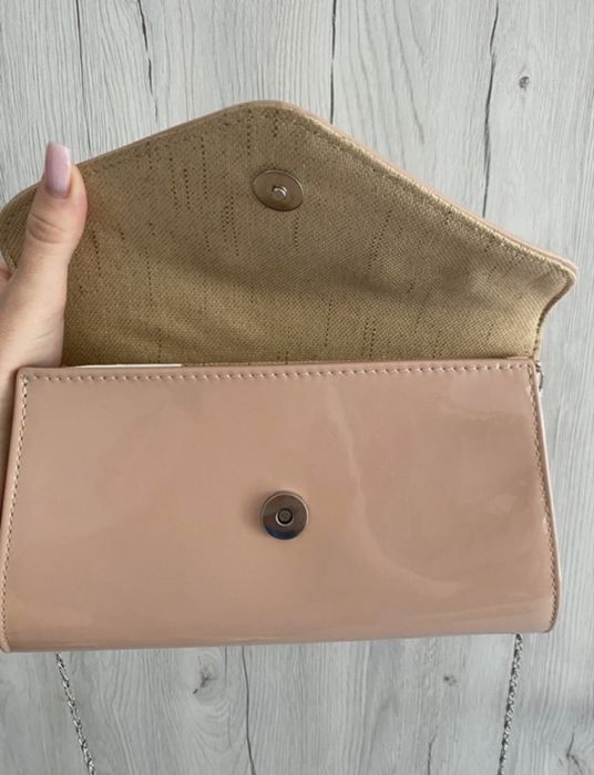 Plic elegant nude piele naturala lacuita