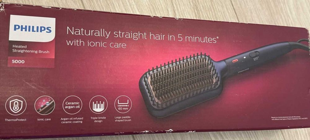 PERIE intins parul  PHILIPS noua  + Placa de intins parul Bliss noua