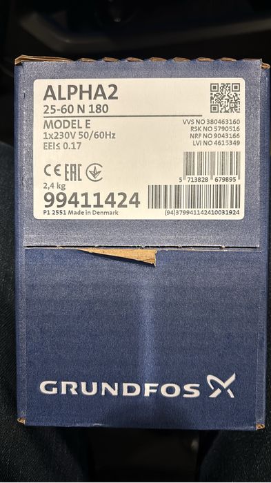 Pompa grundfos 25-60-N180