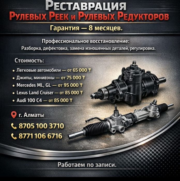 Реставрация рулевых реек