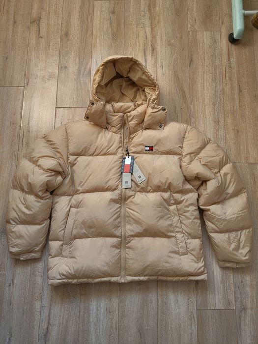 NOUA Geaca puffer puf groasa de iarna Tommy Hilfiger bărbați crem xxl