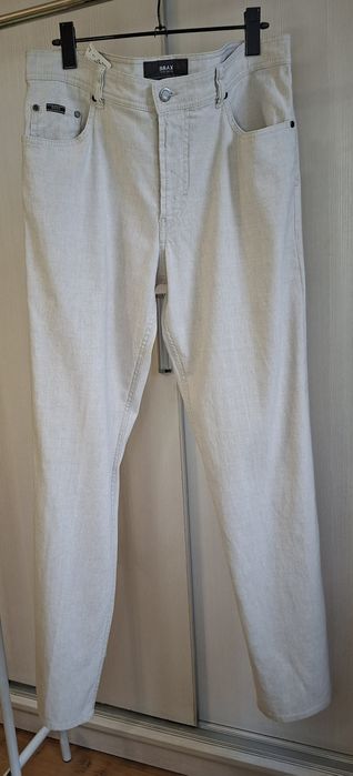 Джинсы из льна Brax Carlos