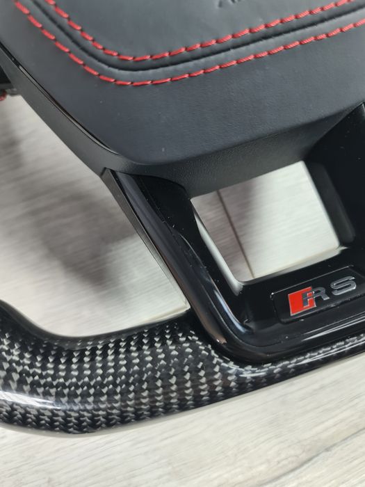Oferta-Volan-Tesit-Carbon-RS-Look-Audi-A4-A5-A6-A7-Q3-Q5-Q7-Retrofit-Nou