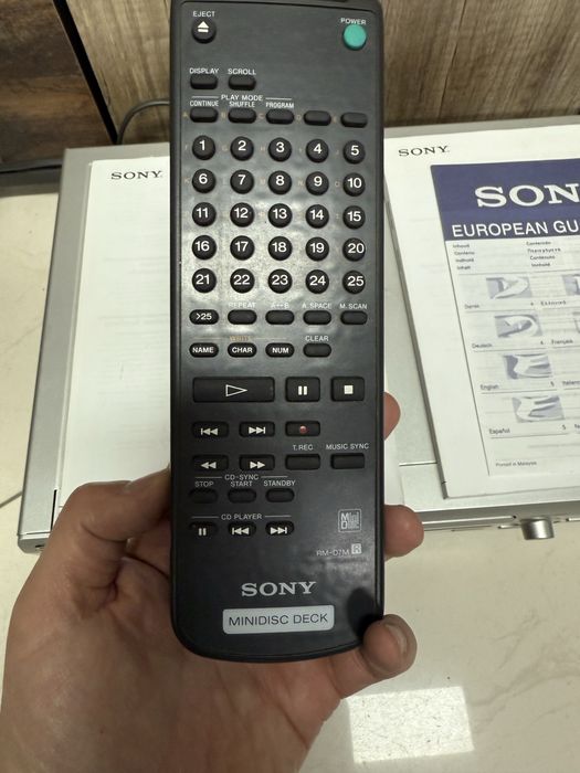 Колекционерски минидиск Sony MDS-JE510 + дистанционно и книжки