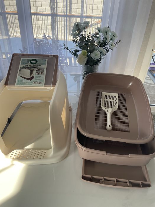 Закрытый туалет для кошек