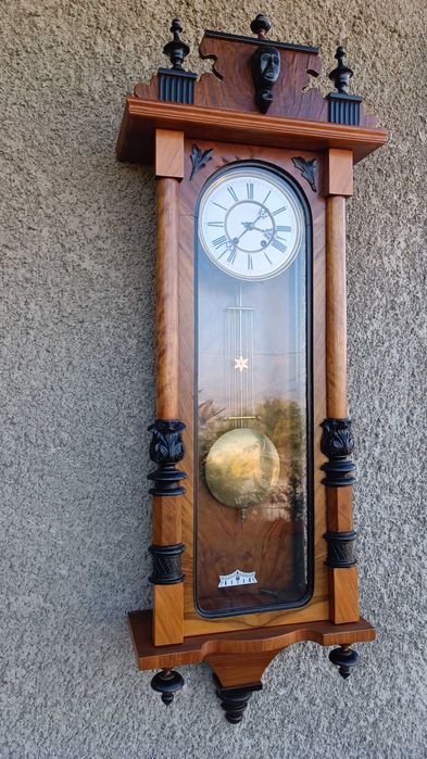 Голям стенен часовник - Carl Werner - Антика - 1900"г.